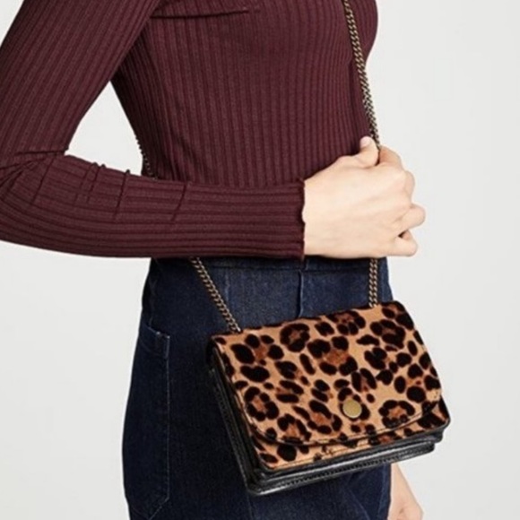 Madewell Calf Hair Leather Suede Crossbody Bag - Picture 2 of 15